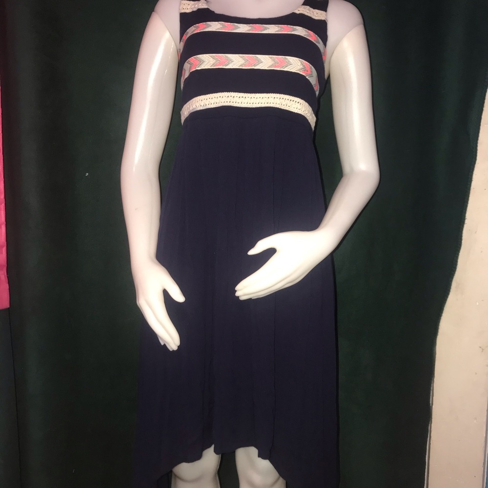 dark blue dress